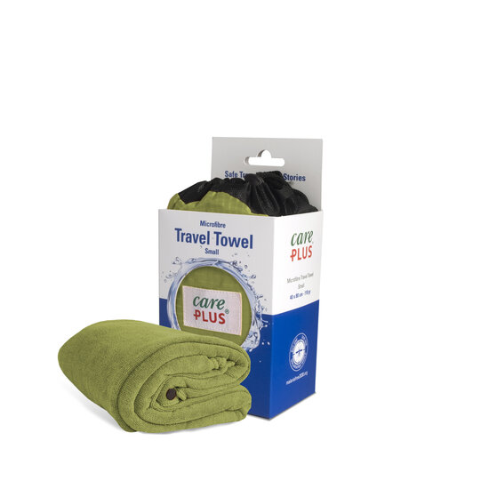 Care Plus Reisehandtuch Mikrofaser - Größe: small 40 x 80 cm - Grün - Travel Towel