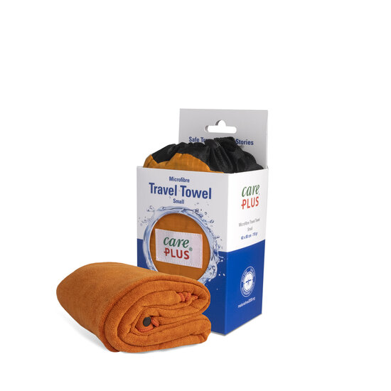 Care Plus Reisehandtuch Mikrofaser - Größe: small 40 x 80 cm - Orange - Travel Towel