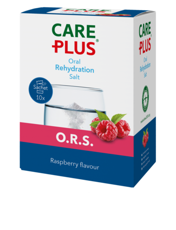 Care Plus® O.R.S. - Oral Rehydration Salt - Raspberry - 10 sachet