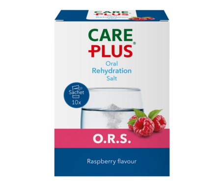 Care Plus® O.R.S. - Oral Rehydration Salt - Raspberry - 10 sachet