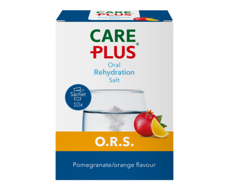 Care Plus O.R.S. Elektrolyte - Granatapfel / Orangengeschmack - 10 sachet