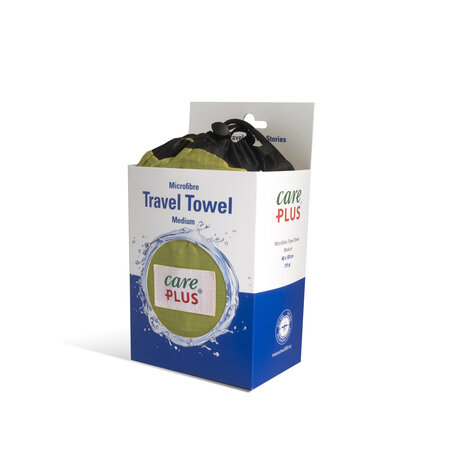 Care Plus Reisehandtuch Mikrofaser - Größe: medium 60 x 120 cm - Grün - Travel Towel