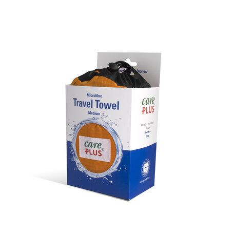 Care Plus Reisehandtuch Mikrofaser - Größe: medium 60 x 120 cm - Orange - Travel Towel